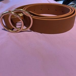 Coffee Double O Ring Belt